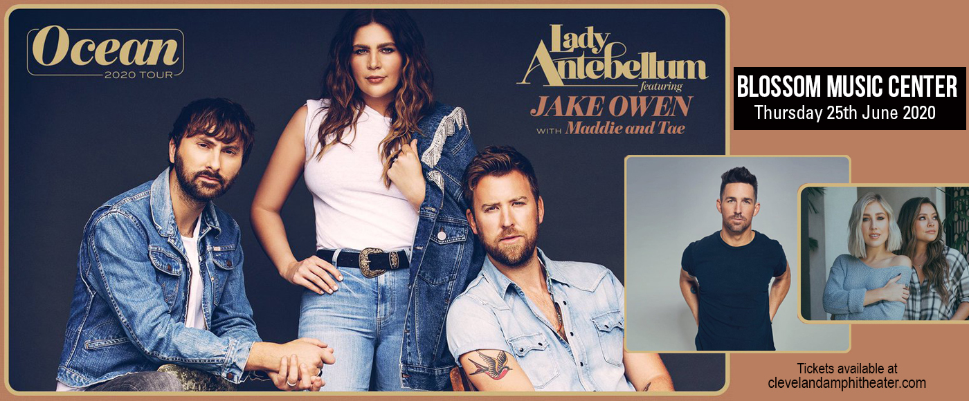 lady antebellum, jake owen & maddie and tae tickets