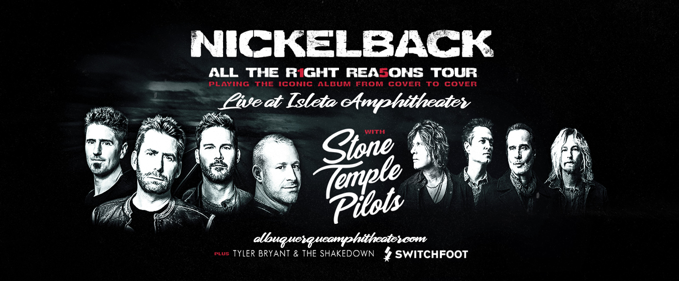 Nickelback, Stone Temple Pilots & Switchfoot [CANCELLED] Tickets | 22nd ...